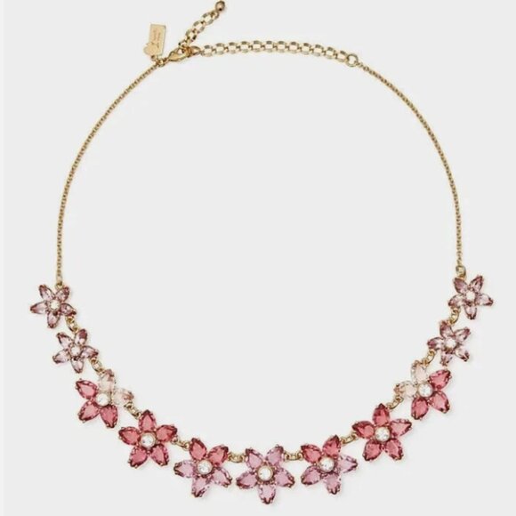 KATE SPADE Bed of Roses Necklace Pink Ombre Bouquet Retail $278 NWT - Picture 2 of 8